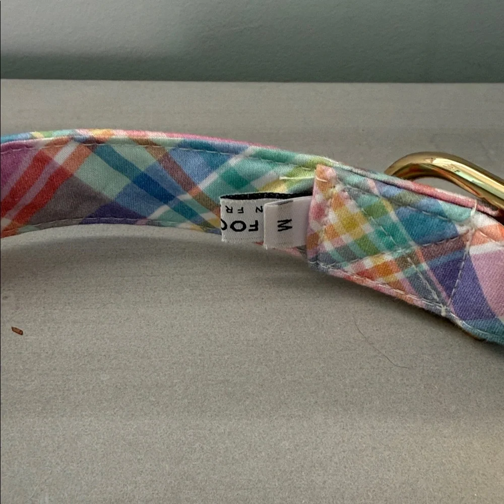 The Foggy Dog Blooming Plaid Dog Collar
